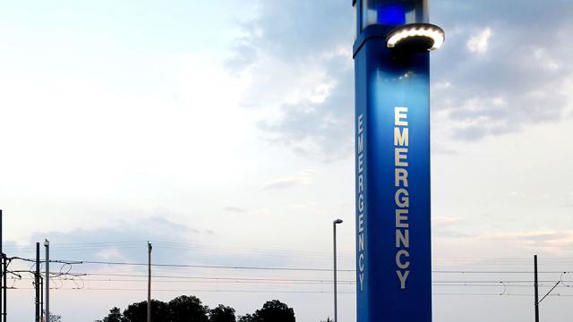 Blue Emergency Phone image