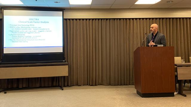 David Brandwein gives a lecture