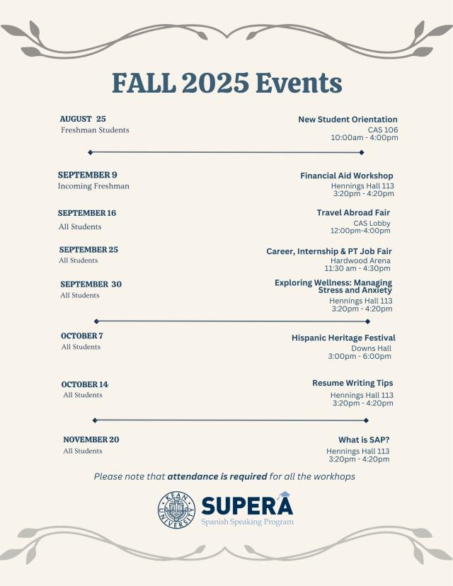 FALL 2025 EVENTS