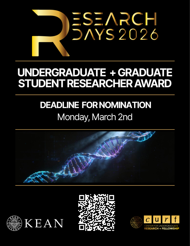Student Researcher of the Year Nominations : Research Days 2026