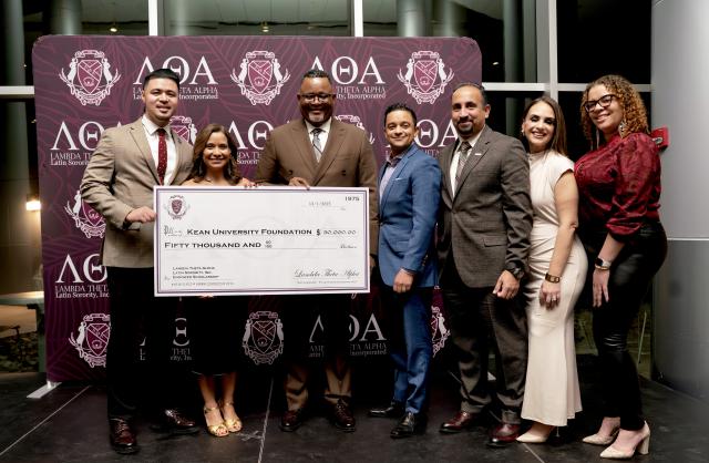 oversized check presentation