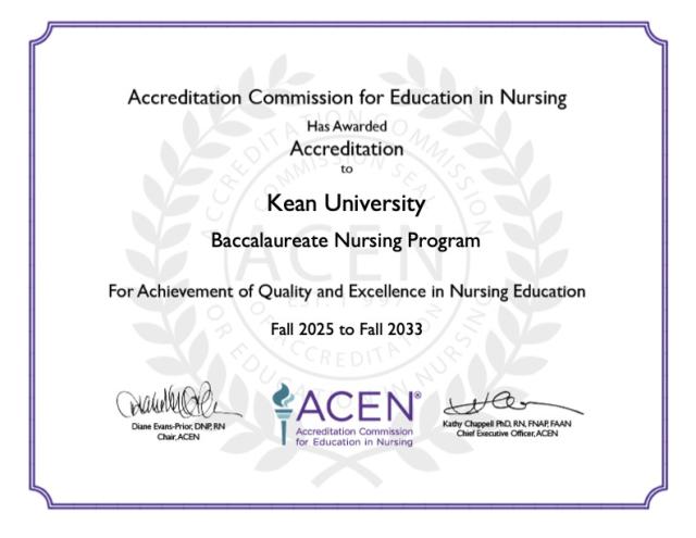ACEN Accreditation Certificate