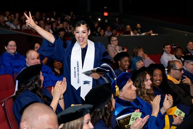 Kean's doctoral hooding ceremony