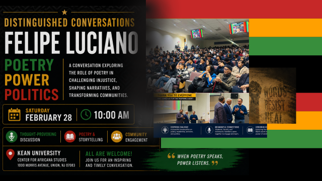 Felipe Luciano - Kean University - Center for Africana Studies