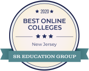 Badge for SR Education Group "2020 Best Online Colleges New Jersey"