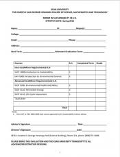 Clickable image of Sustainability Minor Guidesheet will take you to the PDF of the guidesheet