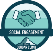 Cougar Climb Badge Social Engagement 