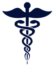 Physical dimension logo medical sign 