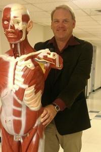 Dr. Field with life size model
