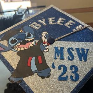 Stitch graduation cap