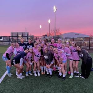 Women's soccer team practice